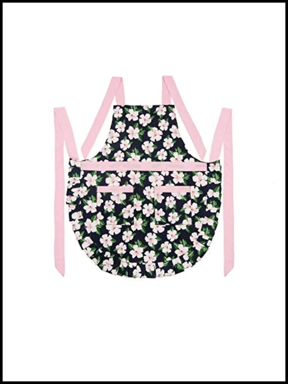 Cotton Adjustable Bib Apron with Pockets for Cooking Baking